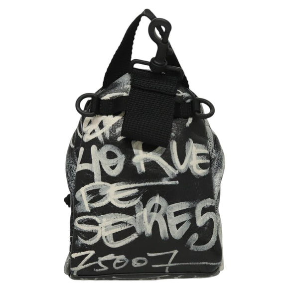 BALENCIAGA Graffiti Explorer Mini Shoulder Bag Bag Black 656060 Auth ar13602V