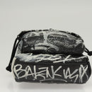 BALENCIAGA Graffiti Explorer Mini Shoulder Bag Bag Black 656060 Auth ar13602V-9
