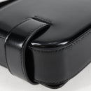 Salvatore Ferragamo Gancini Shoulder Bag Patent leather Black Auth ar13607V-15