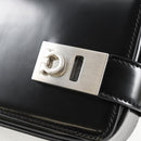 Salvatore Ferragamo Gancini Shoulder Bag Patent leather Black Auth ar13607A-15