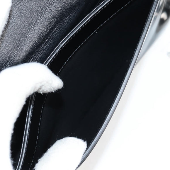 Salvatore Ferragamo Gancini Shoulder Bag Patent leather Black Auth ar13607A