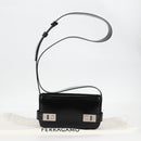 Salvatore Ferragamo Gancini Shoulder Bag Patent leather Black Auth ar13607A-26