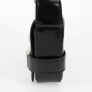 Salvatore Ferragamo Gancini Shoulder Bag Patent leather Black Auth ar13607A-4