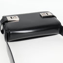 Salvatore Ferragamo Gancini Shoulder Bag Patent leather Black Auth ar13607V-6