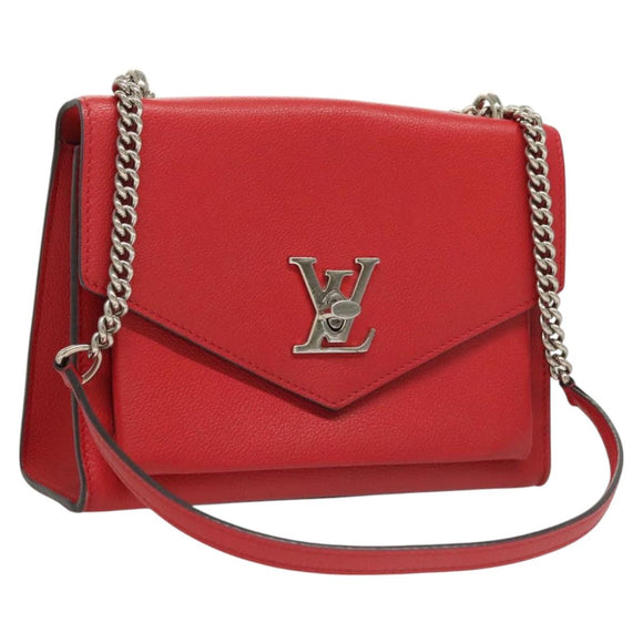 LOUIS VUITTON My Lock Me BB Shoulder Bag Calf leather Red M51419 LV Auth ar13614