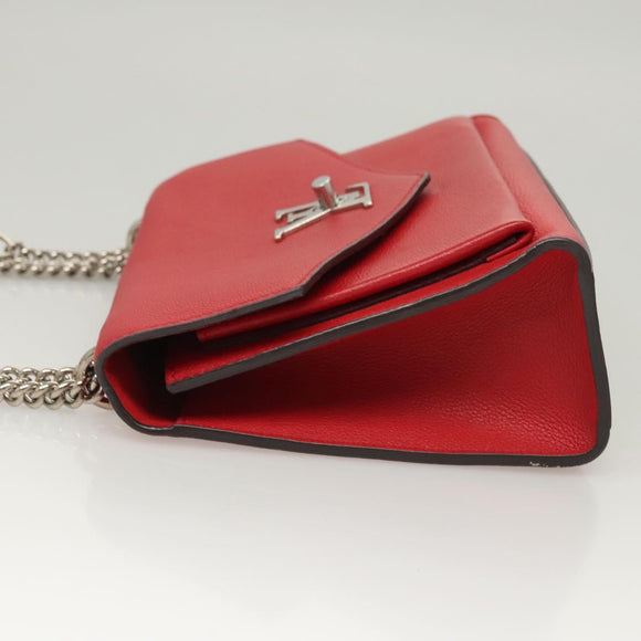 LOUIS VUITTON My Lock Me BB Shoulder Bag Calf leather Red M51419 LV Auth ar13614