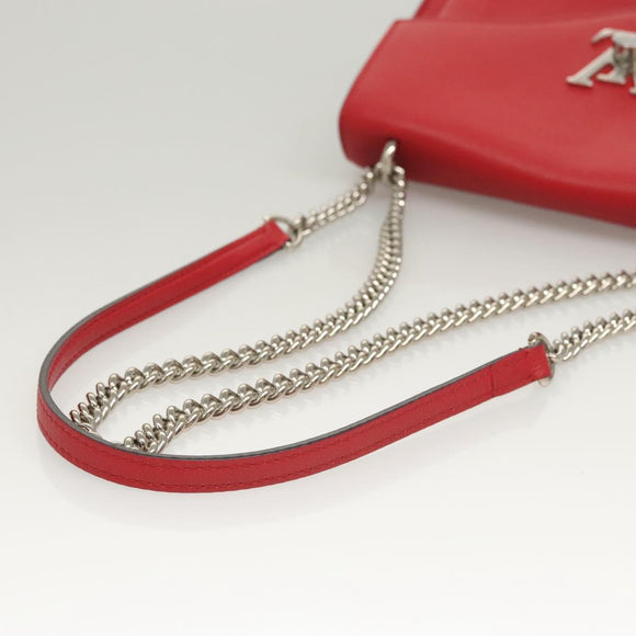 LOUIS VUITTON My Lock Me BB Shoulder Bag Calf leather Red M51419 LV Auth ar13614