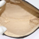 FENDI Zucca Canvas Pouch Black Brown Silver Auth ar13615-13