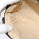 FENDI Zucca Canvas Pouch Black Brown Silver Auth ar13615-15