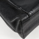 CHANEL COCO Mark Chain Shoulder Bag Caviar Skin Black Gold CC Auth ar13626-9