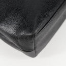 CHANEL COCO Mark Chain Shoulder Bag Caviar Skin Black Gold CC Auth ar13626-16