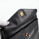 CHANEL COCO Mark Chain Shoulder Bag Caviar Skin Black Gold CC Auth ar13626-21