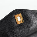 CHANEL COCO Mark Chain Shoulder Bag Caviar Skin Black Gold CC Auth ar13626-10