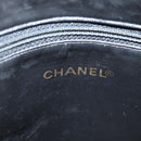 CHANEL COCO Mark Chain Shoulder Bag Caviar Skin Black Gold CC Auth ar13626-23