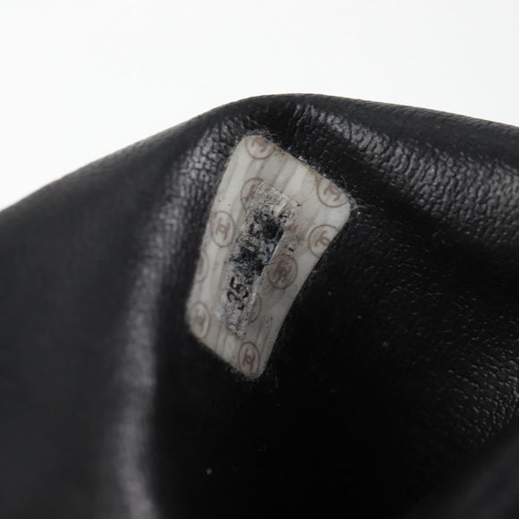 CHANEL COCO Mark Chain Shoulder Bag Caviar Skin Black Gold CC Auth ar13626