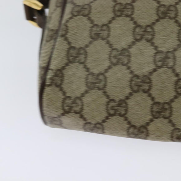 GUCCI GG Supreme Web Sherry Line Shoulder Bag PVC Beige 56 02 087 Auth ar13632