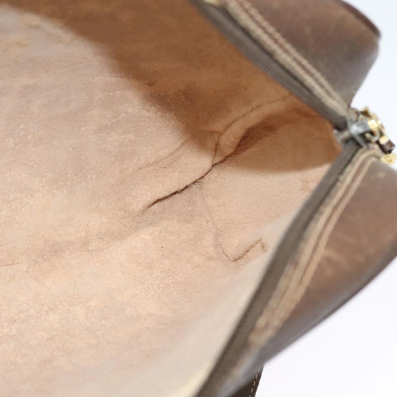 GUCCI GG Supreme Web Sherry Line Shoulder Bag PVC Beige 56 02 087 Auth ar13632