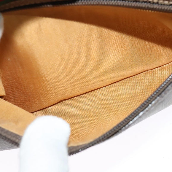 GUCCI GG Supreme Web Sherry Line Shoulder Bag PVC Beige 56 02 087 Auth ar13632