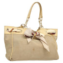GUCCI GG Canvas Guccissima Bag Leather Canvas Outlet Beige Gold Auth ar13634-1