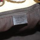 GUCCI GG Canvas Guccissima Bag Leather Canvas Outlet Beige Gold Auth ar13634-18