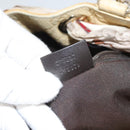 GUCCI GG Canvas Guccissima Bag Leather Canvas Outlet Beige Gold Auth ar13634-12