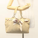 GUCCI GG Canvas Guccissima Bag Leather Canvas Outlet Beige Gold Auth ar13634-22