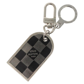 LOUIS VUITTON Damier Porte Cles Porto Address Key Ring metal M65770 Auth ar13637 - 0