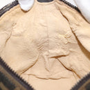 FENDI Zucca Canvas Hand Pouch BagBlack Brown Silver Auth ar13639-19