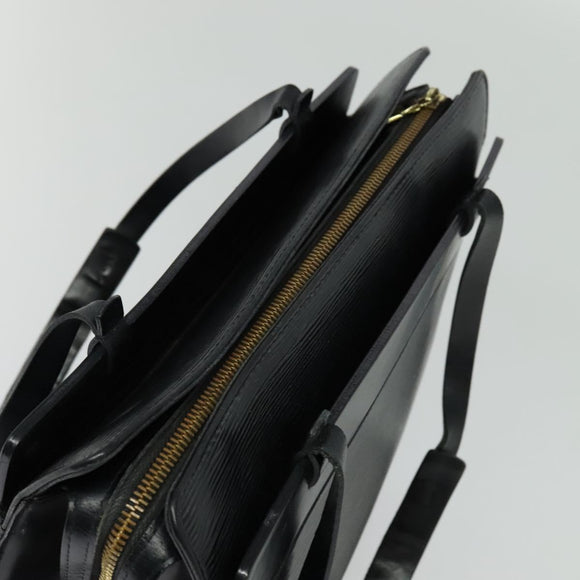 LOUIS VUITTON Epi Croisette PM Tote Bag Black M52492 LV Auth ar13647