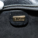 GUCCI Shoulder Bag Leather Black Gold 007 256 0051 Auth ar13650-14