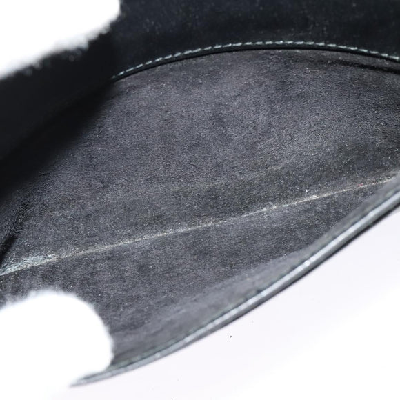 GUCCI Shoulder Bag Leather Black Gold 007 256 0051 Auth ar13650