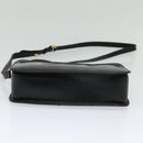 GUCCI Shoulder Bag Leather Black Gold 007 256 0051 Auth ar13650-5