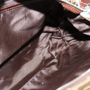 FENDI Zucca Canvas Hand Bag Black Brown Auth ar13658-18