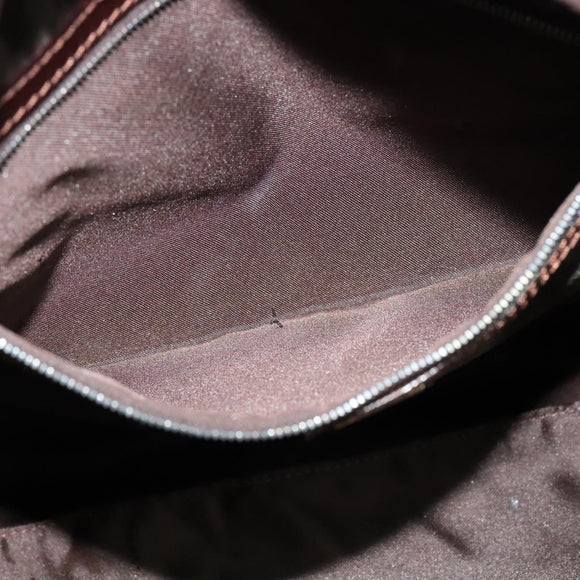 FENDI Zucca Canvas Hand Bag Black Brown Auth ar13658