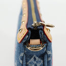 LOUIS VUITTON Monogram Denim Cherry Pochette Brand Blue M13994 LV Auth ar13663SM-8