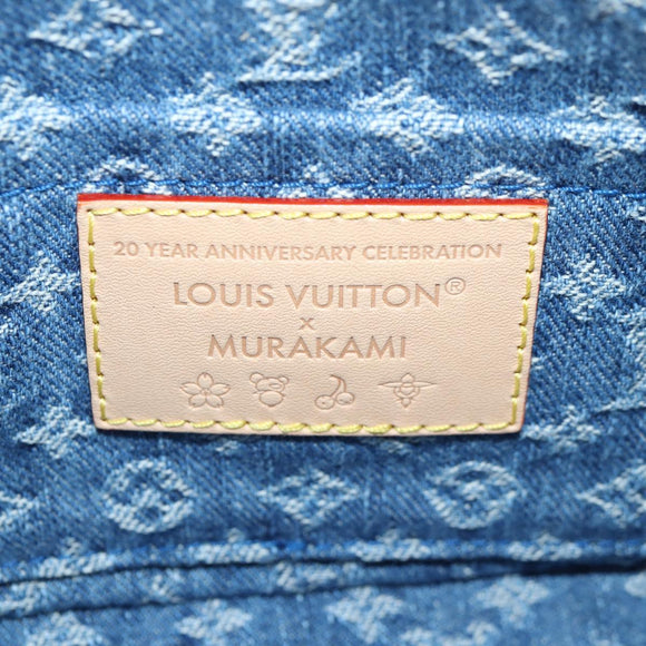 LOUIS VUITTON Monogram Denim Cherry Pochette Brand Blue M13994 LV Auth ar13663SM