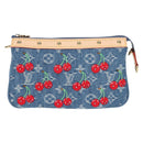 LOUIS VUITTON Monogram Denim Cherry Pochette Brand Blue M13994 LV Auth ar13663SM-13