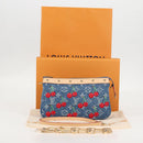 LOUIS VUITTON Monogram Denim Cherry Pochette Brand Blue M13994 LV Auth ar13663SM-12