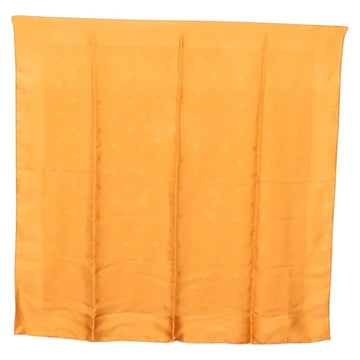 LOUIS VUITTON Scarf Silk Orange LV Auth ar13672