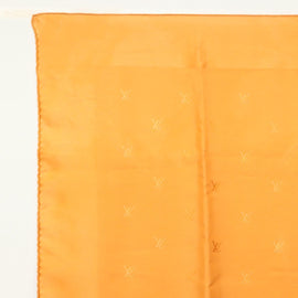 LOUIS VUITTON Scarf Silk Orange LV Auth ar13672 - 0