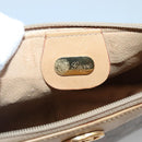 GUCCI Micro GG Supreme Pouch PVC Leather Beige Gold 039 119 0818 Auth ar13674-13