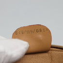 GUCCI Micro GG Supreme Pouch PVC Leather Beige Gold 039 119 0818 Auth ar13674-17