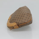 GUCCI Micro GG Supreme Pouch PVC Leather Beige Gold 039 119 0818 Auth ar13674-4