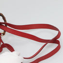 GUCCI Bamboo Backpack Suede Leather Red Gold 003 58 0030 Auth ar13675-10