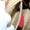 GUCCI Bamboo Backpack Suede Leather Red Gold 003 58 0030 Auth ar13675-20