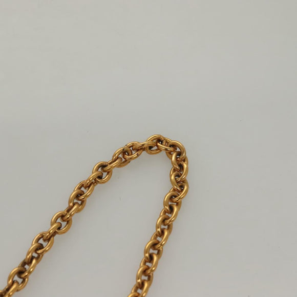 CHANEL COCO Mark Chain Belt metal 29.1"" Gold CC Auth ar13677V