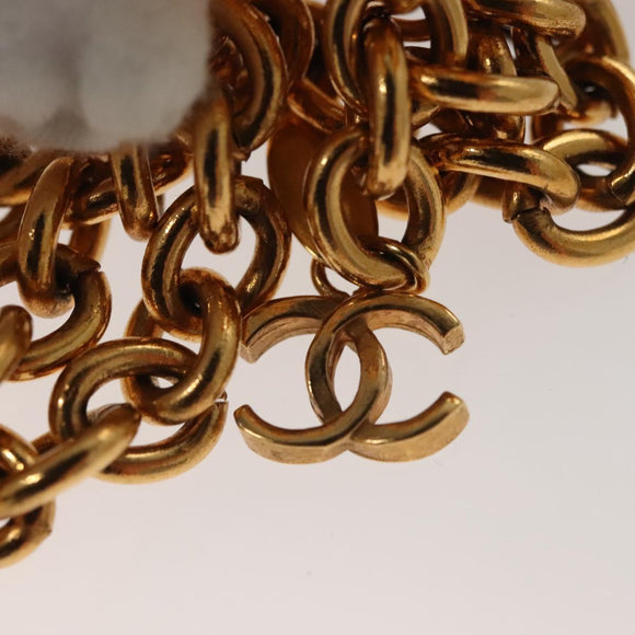 CHANEL COCO Mark Chain Belt metal 29.1"" Gold CC Auth ar13677V