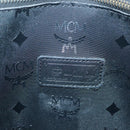 MCM Logogram Vicetos Tote Bag PVC Black Gold Auth ar13679-18