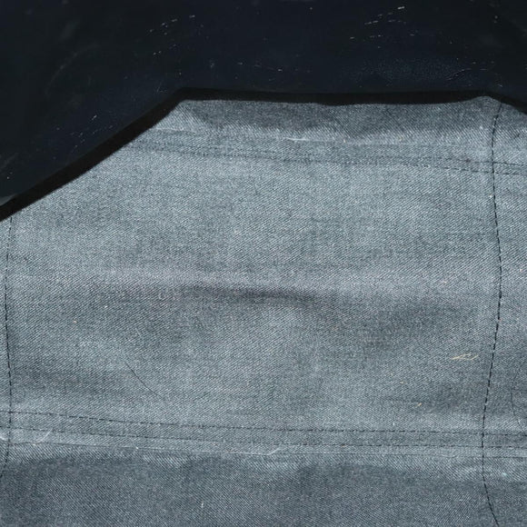 MCM Logogram Vicetos Tote Bag PVC Black Gold Auth ar13679