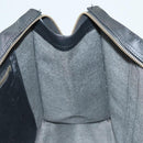 MCM Logogram Vicetos Tote Bag PVC Black Gold Auth ar13679-19